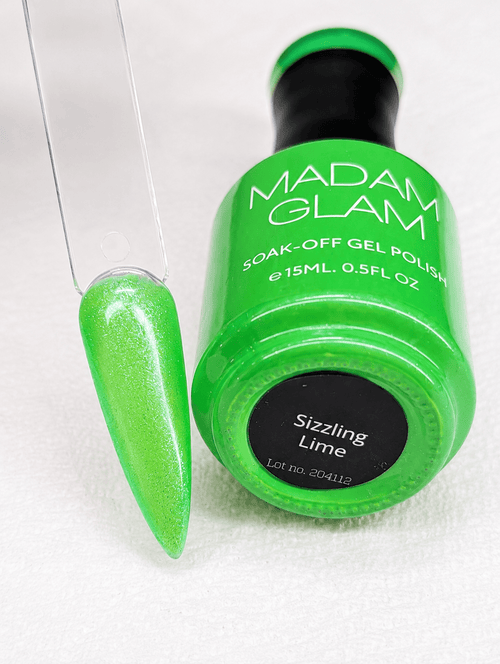 Sizzling Lime - Ongles Elaine Lemay