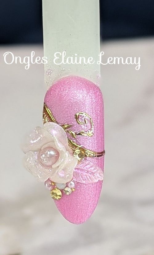 Stardust Kiss - Ongles Elaine Lemay