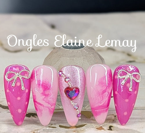 Stardust Kiss - Ongles Elaine Lemay