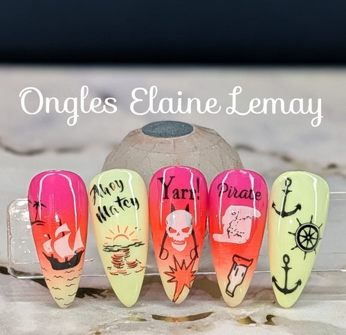 Sunny Hug - Ongles Elaine Lemay