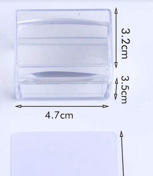 Tampon et grattoir rectangle Grand - Ongles Elaine Lemay