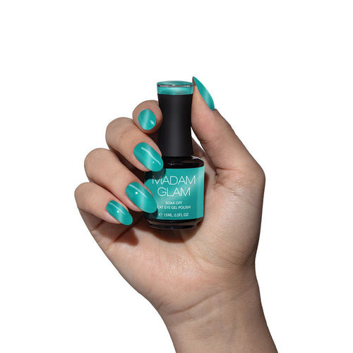Teal Twist - Ongles Elaine Lemay