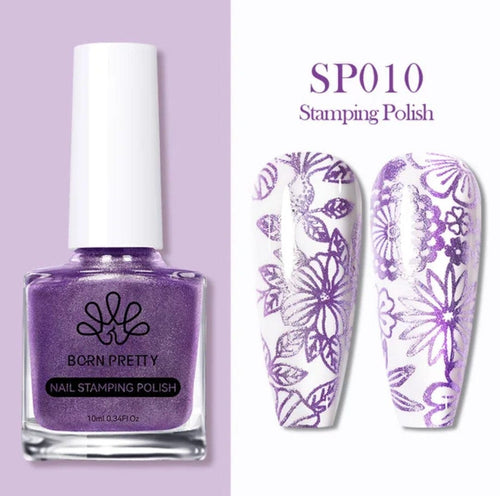 Vernis à stamping SP010 - Ongles Elaine Lemay
