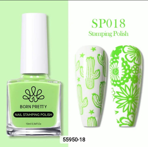 Vernis à stamping SP018 - Ongles Elaine Lemay