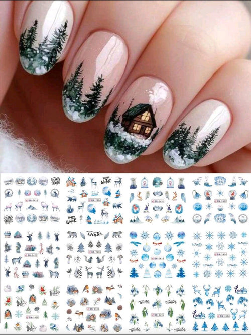 Waterdecals Noël BN-2425 & BN-2437 - Ongles Elaine Lemay