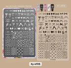 XY KF05 plaque de stamping - Ongles Elaine Lemay