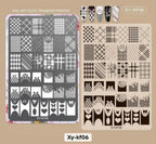 XY KF06 plaque de stamping - Ongles Elaine Lemay