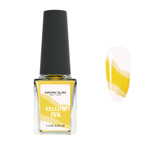 Yellow / jaune - Ongles Elaine Lemay