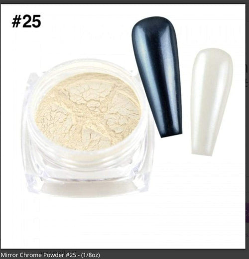 Chrome miroir #25 - Ongles Elaine Lemay 