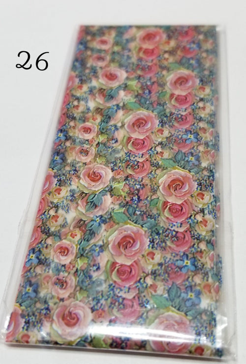 Papier transfer Foil Christrio à l'unité - Ongles Elaine Lemay 