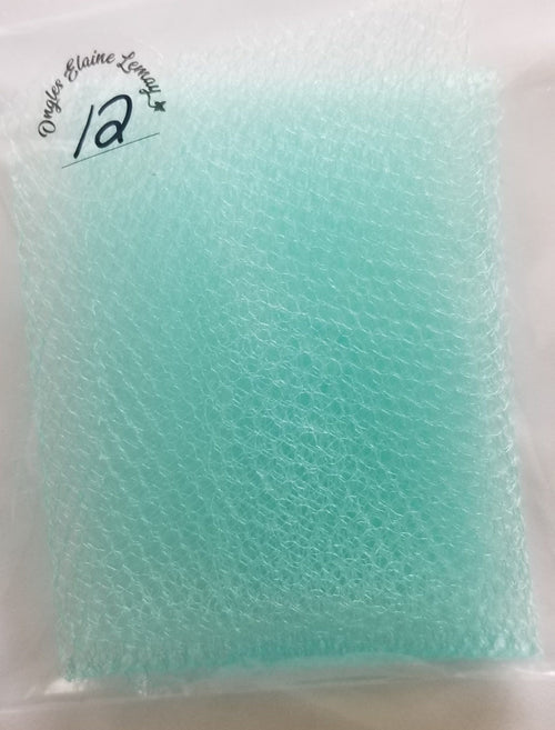 Tulle  gros carreaux - Ongles Elaine Lemay 