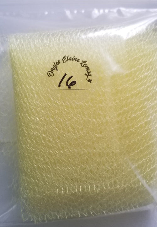 Tulle  gros carreaux - Ongles Elaine Lemay 