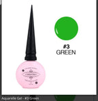 Aquarelle/Blooming Gel #3 - Ongles Elaine Lemay 