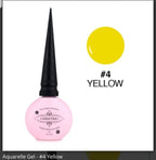 Aquarelle/Blooming Gel #4 - Ongles Elaine Lemay 