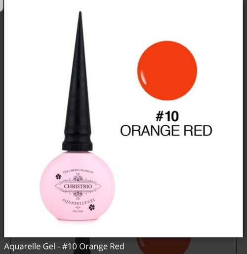 Aquarelle/Blooming Gel #10 - Ongles Elaine Lemay 