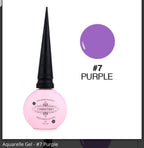 Aquarelle/Blooming Gel #7 - Ongles Elaine Lemay 