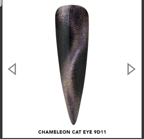 Chameleon cat eye 9D11 - Ongles Elaine Lemay 