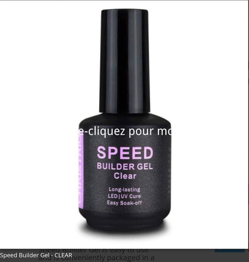 Speed Builder Gel Clear - Ongles Elaine Lemay 