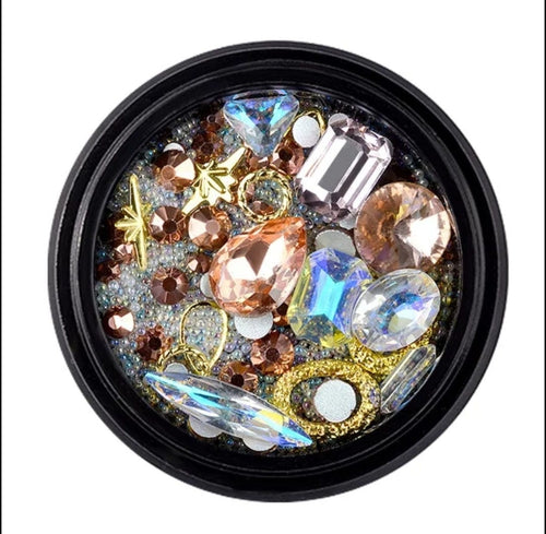 Bijoux mix Rose Gold - Ongles Elaine Lemay 