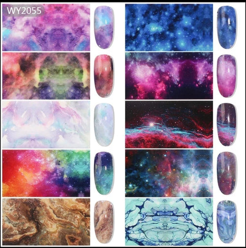 Foil 10mcx galaxy - Ongles Elaine Lemay 