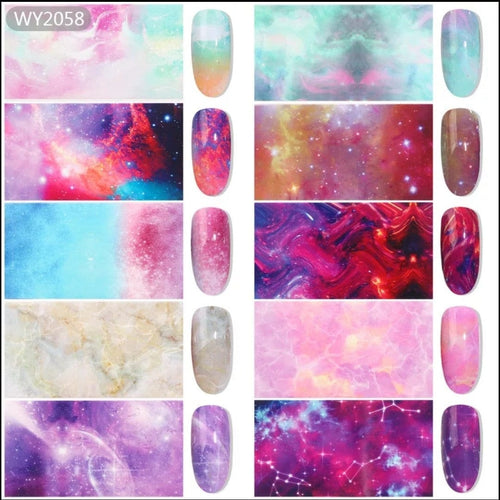Foil 10mcx galaxy - Ongles Elaine Lemay 