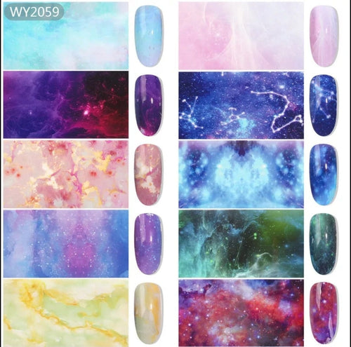Foil 10mcx galaxy - Ongles Elaine Lemay 