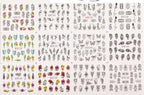 Feuilles 12 motifs BN-1441 - Ongles Elaine Lemay 