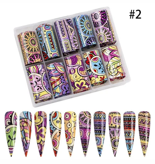 Foil mandala#2 - Ongles Elaine Lemay 