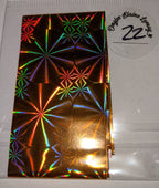 Papier transfert foil à l'unité - Ongles Elaine Lemay 