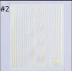 Collant #2 waves or - Ongles Elaine Lemay 