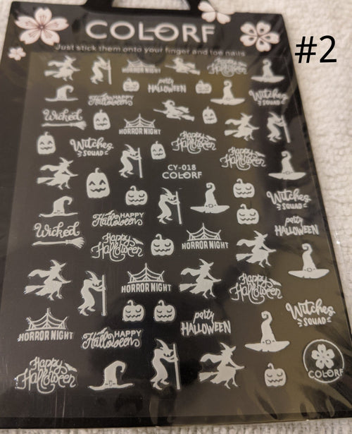 Collant Halloween- glow #2 - Ongles Elaine Lemay 
