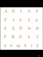 Lettres 3D (alphabet) - Ongles Elaine Lemay 