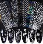 Foil Noël-hiver - Ongles Elaine Lemay 