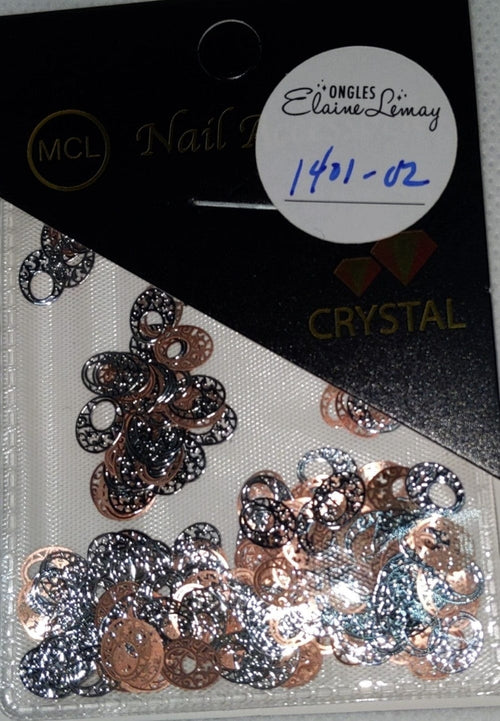 Bijoux central argent #1401-02 - Ongles Elaine Lemay 