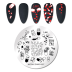 Plaque de stamping petite Nicole Diary - Ongles Elaine Lemay 