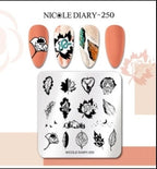 Plaque de stamping petite Nicole Diary - Ongles Elaine Lemay 