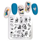 Plaque de stamping petite Born Pretty - Ongles Elaine Lemay 