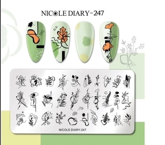 Plaque de stamping Nicole Diary