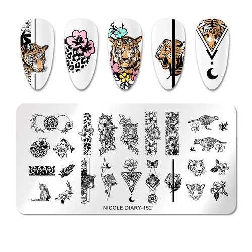 Plaque de stamping Nicole Diary - Ongles Elaine Lemay 