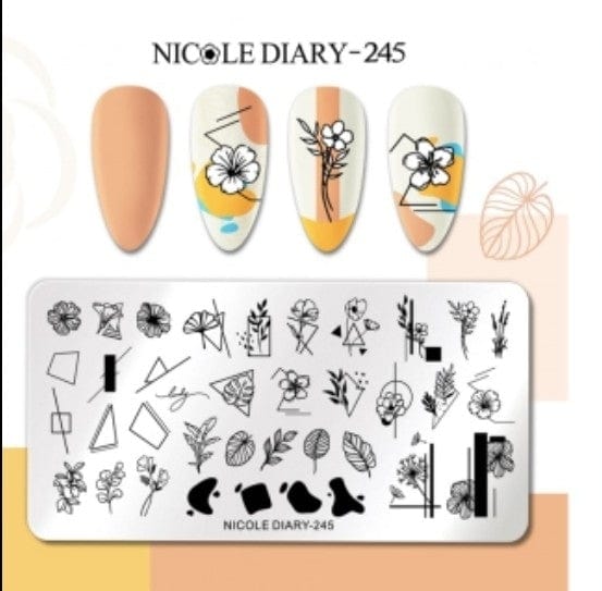 Plaque de stamping Nicole Diary