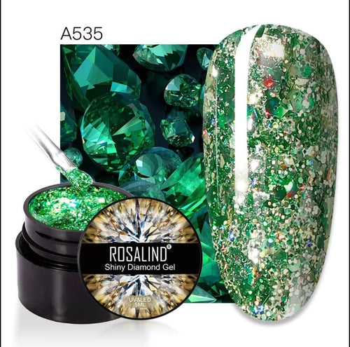 Glitter en gel Rosalind - Ongles Elaine Lemay 