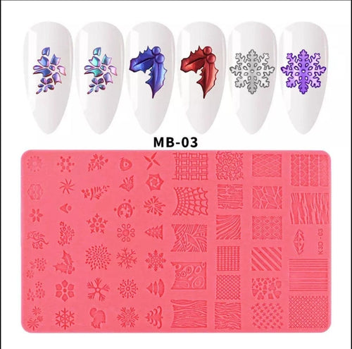 Pochoir en silicone - Ongles Elaine Lemay 