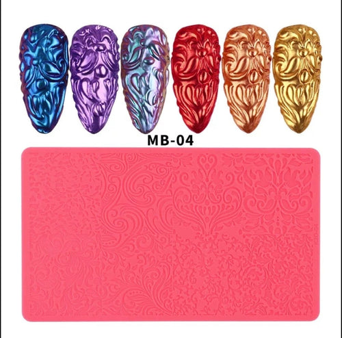Pochoir en silicone - Ongles Elaine Lemay 
