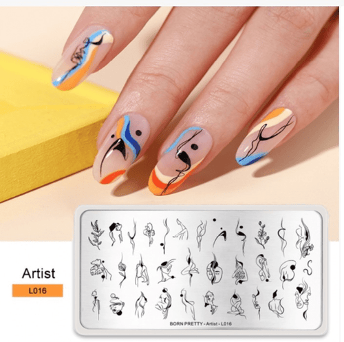 Plaque de stamping Born Pretty - Ongles Elaine Lemay 