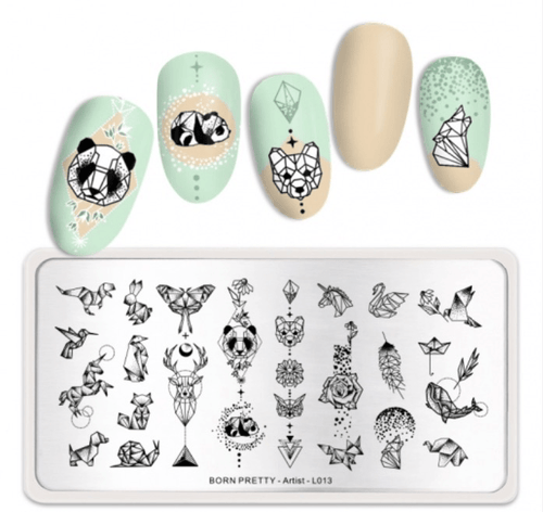 Plaque de stamping Born Pretty - Ongles Elaine Lemay 