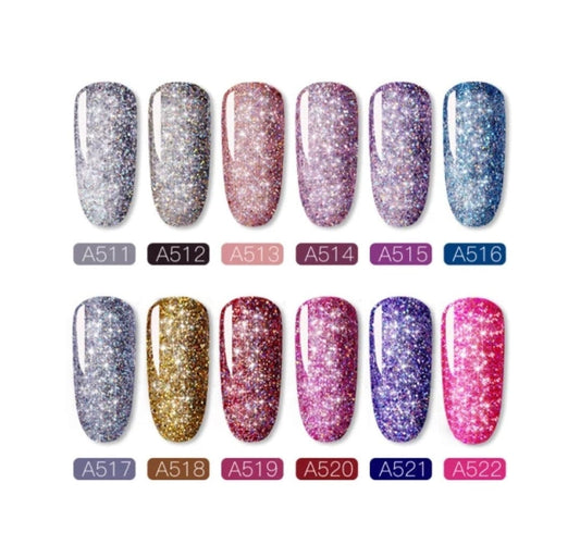 Gel Glitter Rosalind 12 couleurs Shiny Rainbow