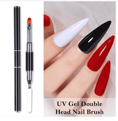 Pinceau deux embouts gel (Polygel) - Ongles Elaine Lemay 