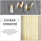 Collant doré #928 - Ongles Elaine Lemay 