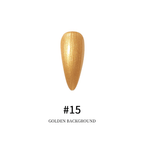 Cracked vernis gel Base Or #15 - Ongles Elaine Lemay 