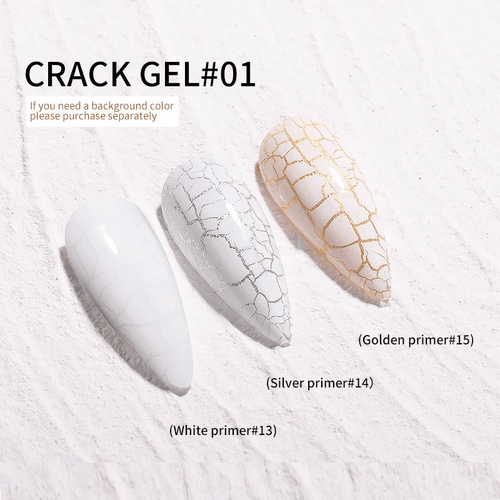 Cracked vernis gel #1 - Ongles Elaine Lemay 